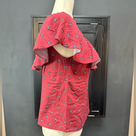 Abercrombie & Fitch One Shoulder Ruffle Top - Size Small - Picture 4 of 6